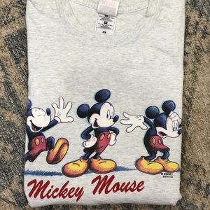 Vintage 80’s/9’s grunge single stitch t shirt Mickey Mouse sz XL